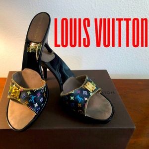 Authentic Louis Vuitton Multi Color Stilettos